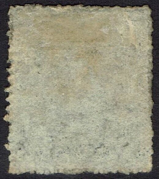 ST VINCENT 1862 QV 1/- GREY PERF 14 TO 16 USED