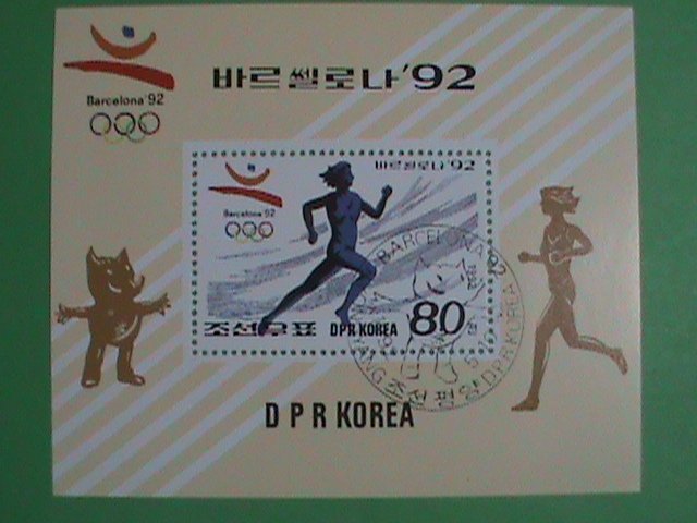 KOREA STAMP 1992  BARCELONA'92 OLYMPIC  ; CTO- NOT HING  S/S SHEET #2  VERY RARE