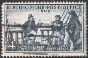 Australia: SC#332 4d 150th Anniversary of Australian Post Office (1959) Used