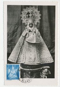 Maximum card Spain 1956 Madonna and Child