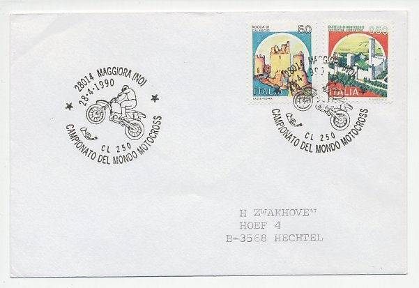 Cover / Postmark Italy 1990 Motocross - Worldchampionships