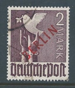 Germany Berlin #9N34 Used 2m Germany Reaching For Peace Issue Ovptd. Berlin