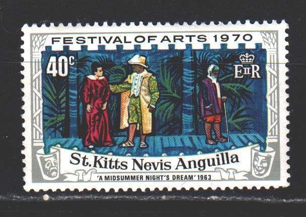 Saint Kitts and Nevis. 1970. 221 from the series. Festival of art. MNH.