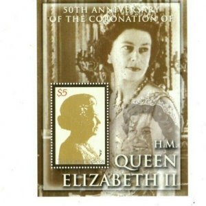 Turks and Caicos - 2002 - Queen Elizabeth II Coronation - Souvenir Sheet - MNH