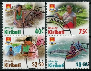 Kiribati Cultures Stamps 2021 CTO Island Life Boats Landscapes Traditions 4v Set