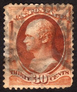 1888, US 30c, Hamilton , Used, Sc 217