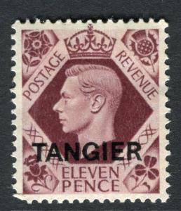 MOROCCO AGENCIES TANGIER;  1949 GVI Optd. issue fine Mint hinged 11d. value