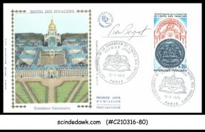 FRANCE - 1974 300th ANNI. OF THE FOUNDING OF THE HOTEL DES INVALIDES FDC SIGNED