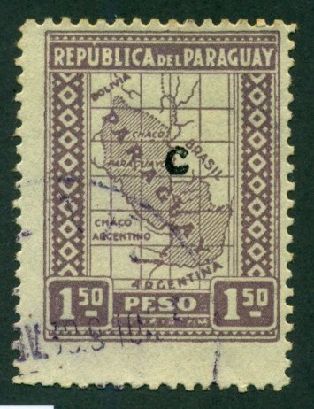 Paraguay 1928 #L24 U SCV (2018) = $0.50