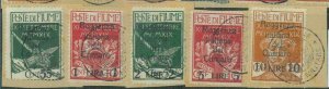 87886 - ITALY Fiume - Collectible STAMPS - Sass  131/46  FINELY USED on CUT OUTS
