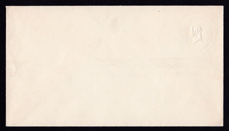 3 Cent Washington Stationery Full Albino Plus Plate Crack Design 93 - 1916