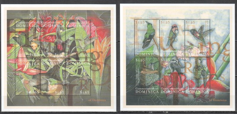 Ss0223 Dominica Hummingbirds Of Dominica Birds Fauna ! 2Kb Mnh