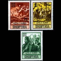 ALBANIA 1970 - Scott# 1311-3 Vlona Lib. Set of 3 NH