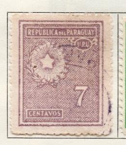 Paraguay 1927-30 Early Issue Fine Used 7c. 125240