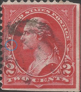 # 279b Used Unknown Dot By Mouth Red George Washington