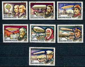 Hungary SC#C385-91 Early Airships & Zeppelins set canceled 