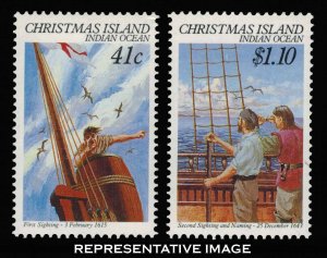 Christmas Island Scott 248-249 Mint never hinged.