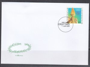 Liechtenstein Scott 1287 FDC - 2004 Summer Olympics