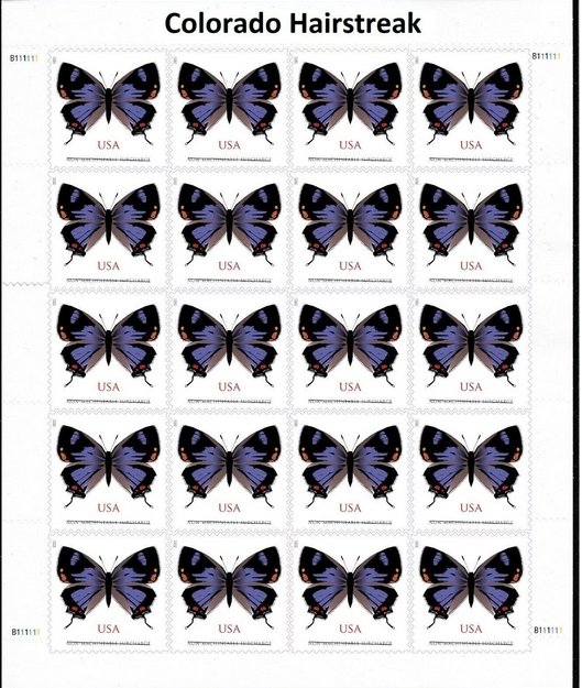 Colorado Hairstreak Forever stamps