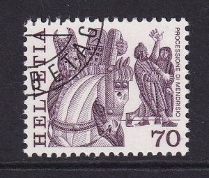 Switzerland #642 cancelled 1977 Folk customs 70c