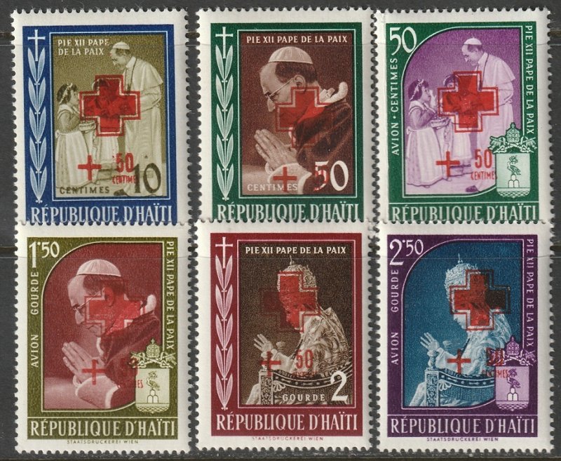 Haiti 1959 Sc B6-8,CB13-5 set MNH**