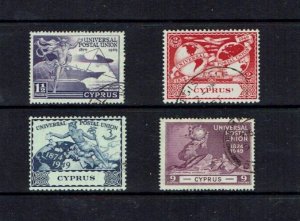 Cyprus: 1949, 75th Anniversary of the UPU, Fine Used set