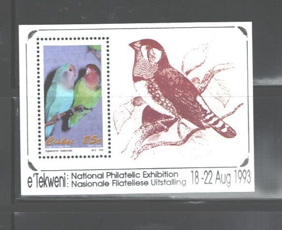 CISKEI (RSA) 1993 BIRDS  MS#210a MNH