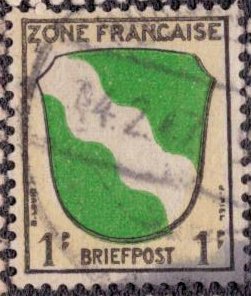 Germany -French Occupation 1945 -  4N1 Used