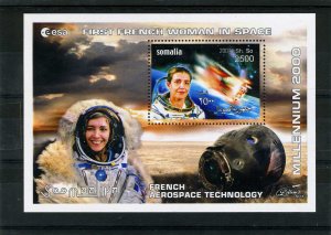 Somalia 2001 French Aerospace Technology s/s Perforated Mint (NH)