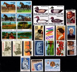 #2110, 2137 - 2166 1985 Commemorative Year set (27 Stamps) - MNH