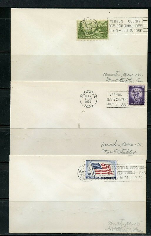 US POSTAL HISTORY OF STATE OF MISSOURI LOT OF 36 COVERS 1887-1963 AS SHOWN