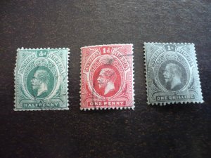 Stamps - Southern Nigeria - Scott# 45,46,52 - Used Part Set of 3 Stamps