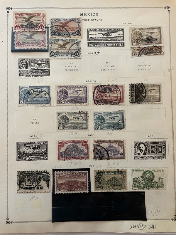 Classic Mexico collection on Scott pages