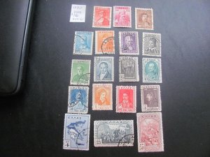 GREECE  1930 USED SC 344-361 SET VF/XF $106 (160)