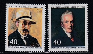 Germany - Berlin # 9N332-333, Portraits, Mint NH, 1/2 Cat