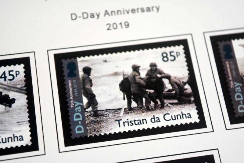 COLOR PRINTED TRISTAN DA CUNHA 2011-2020 STAMP ALBUM PAGES (45 illustr. pages)