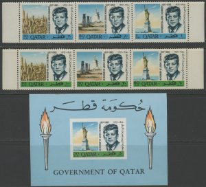 Qatar 101-2A, 102B ** mint NH Kennedy (2106 212)