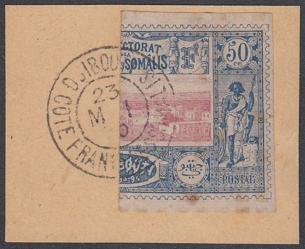 Somali Coast 16a Used on cut square CV $2000.00