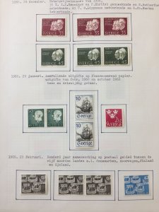 Sweden 1968/71 Booklets Birds MH + Few MNH on 17 Pages (Apx 150 Stamps) AB1381