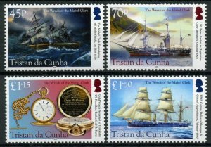 Tristan da Cunha Ships Stamps 2018 MNH Wreck of Mabel Clark Boats 4v Set