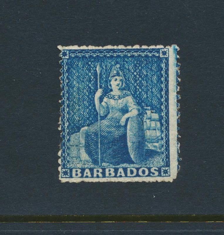 BARBADOS 1861, 1d VF MINT SG#23 (SEE BELOW)