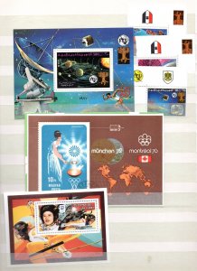 EUROPE & WORLDWIDE OLYMPICS 1970' TOPICAL LARGE COLLECTION OF 200 + STAMPS