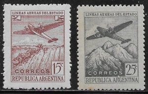 Argentina Scott #'s C45 - C46 MH