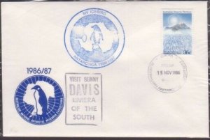 AUSTRALIA ANTARCTIC 1986 cover - Davis Base  - ship cachet.................35447 