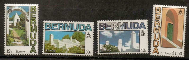 BERMUDA SG486/9 1985 ARCHITECTURE MNH