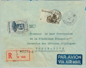 67328 - FRENCH COLONIES: MADAGASCAR - Postal History - COVER from NOSSI BE 1950-