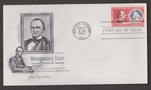 UNITED STATES - Scott # C66  Postmaster Montgomery Blair - Artmaster Cachet