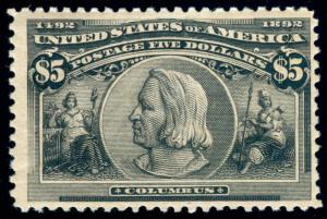 MOMEN: US STAMPS #245 MINT OG H