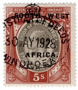 (I.B) South-West Africa Revenue : Duty Stamp 5/-