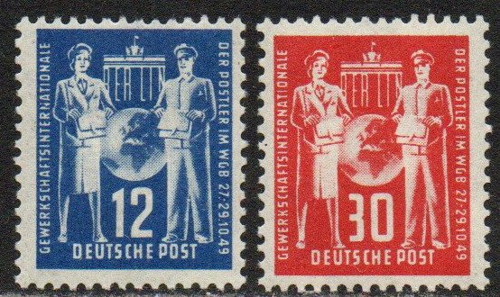 German Democratic Republic Sc #49-50 Mint Hinged